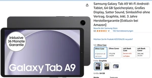 Samsung Galaxy Tab A9 z wysokiej jakości etui - Zdjęcie 1 z 3