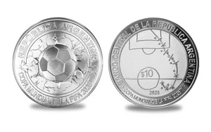 2026 FIFA World Cup commemorative silver coin BCRA - Diego Maradona - Picture 1 of 14
