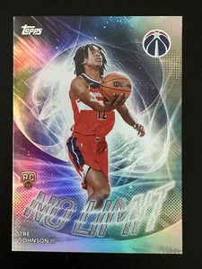 2025/26 Topps TRE JOHNSON III No Limit Foil RC NL-6 WIZARDS - Picture 1 of 2