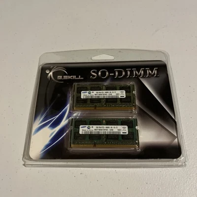 G-Skill SO-DIMM PC3-10600 4Gx2 F3-10600CL9D-8GBSQ • Laptop Memory Modules *New - Image 1 of 2