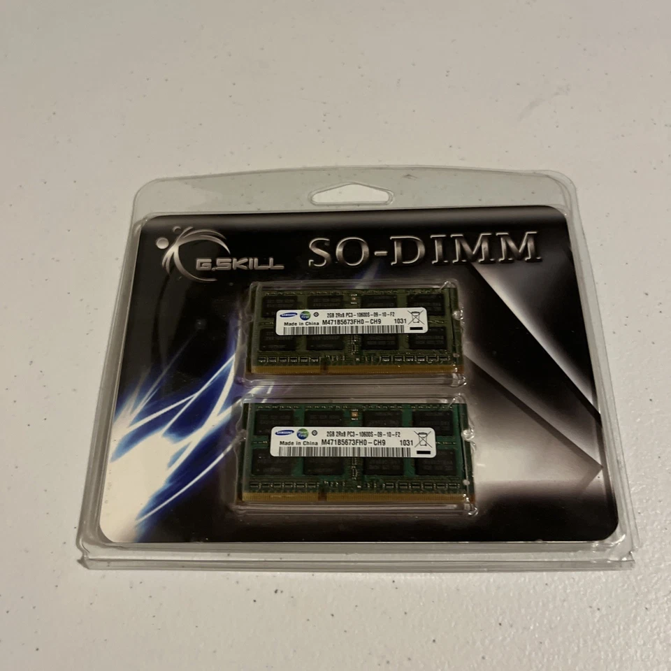 G-Skill SO-DIMM PC3-10600 4Gx2 F3-10600CL9D-8GBSQ • Laptop Memory Modules *New - Image 1 of 2