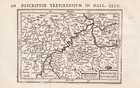 Trier Rheinland-Pfalz Koblenz Luxemburg Luxembourg  Karte map Bertius 1618