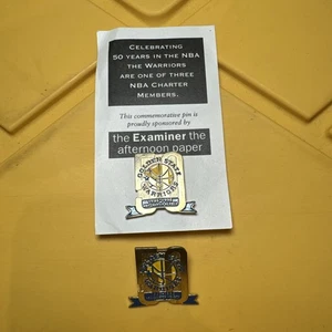 50 Year NBA Basketball Charter Member Pin Golden State Warriors 1946-1996 2 Pack - Picture 1 of 6