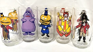 Juego de 5 vasos vintage de la serie de coleccionistas de personajes McDonalds de los años 70 - Imagen 1 de 6