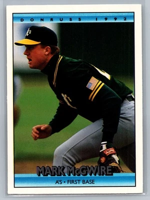 Donruss #348 1992 Mark McGwire Oakland Athletics Foto 1 de 2
