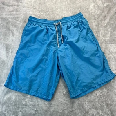 Vilebrequin Swim Trunks Mens 2XL Blue Mesh Lined Elastic Drawstring Pockets - Image 1 of 4