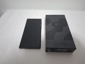 Samsung Galaxy S22 Ultra 8 Go RAM 128 Go SM-S908W écran noir fissuré débloqué - Photo 1 sur 6