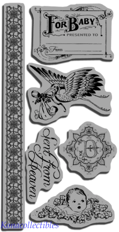 Графический 45 Little Darlings набор марок #2 цепляясь новый! Дорогая! - Изображение 1 из 1