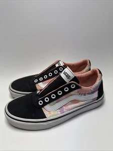 Vans Damen Ward Tie Dye lachsfarben/mehrfarbig Canvas Skateschuhe-sortiert Größe 8. - Bild 1 von 7
