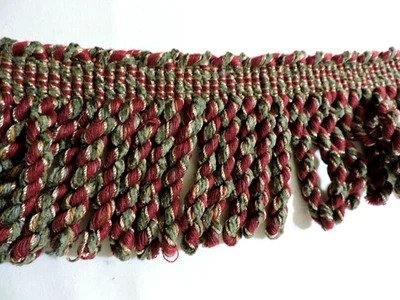 Conso Flecos Lingotes Verde, Rojo y Dorado 3" Hecho en EE. UU., Almohadas, Pantallas Lámparas Foto 1 de 2