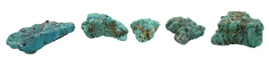 48.6 Gram 5 Natural Stabilized Sonoran NO DYE Blue Turquoise Rough Nugget TL2 - Picture 1 of 15