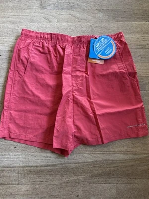 "Pantalones cortos de agua Columbia Backcast III para hombre rojos talla M con entrepierna de 6""" Foto 1 de 2