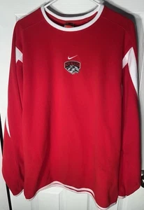 Vintage Men’s Nike Long Sleeve Fleece Shirt UNM University of New Mexico Large L - Picture 1 of 7