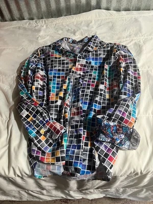 Robert Graham Longsleeved Shhirt -Geometric-XL-Exxcellent Condition – Lot V - Image 1 of 4