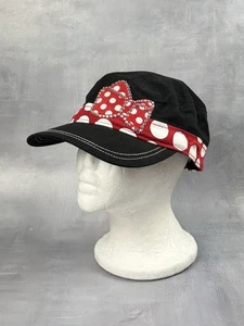 Gorra de Minnie Mouse de los parques de Disney bordada lazo lunares pedrería 0130 - Imagen 1 de 5