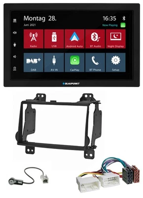 Blaupunkt MP3 Bluetooth DAB 2DIN USB Autoradio für Hyundai H1 (08-15) - Bild 1 von 4