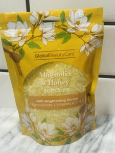Global Beauty Care Magnolia Honey Bath Salts W/ Brighten Serum Niaci 10.5oz - Picture 1 of 3