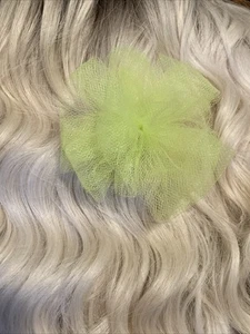 Handmade Tulle Hair Bow W/ Felt Backing - Picture 1 of 3
