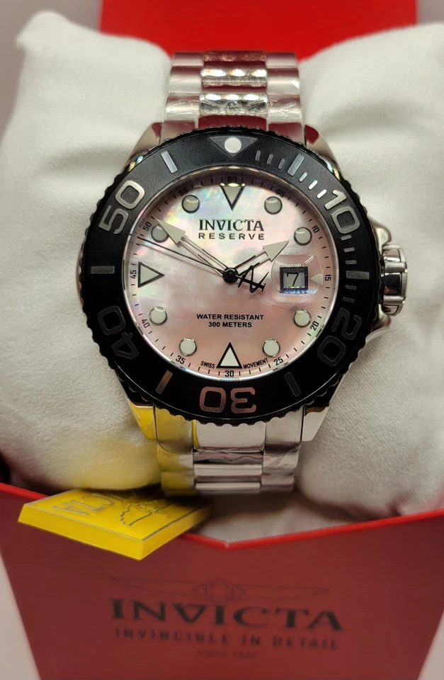Invicta Reserve Grand Diver Swiss Ronda 515 Caliber Men's Watch MOP Dial 48503