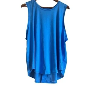Camiseta sin mangas azul fluida atlética entrenamiento diario informal - Imagen 1 de 5