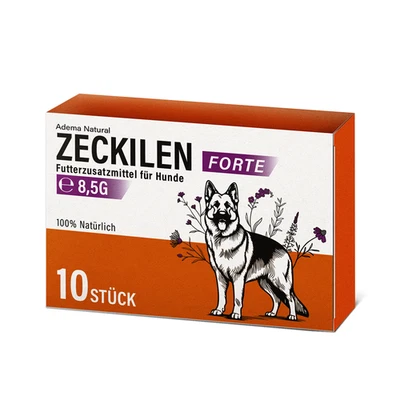 Adema Natural® Zeckilen Forte Zecken Tabletten Zeckenschutz schnell Hund