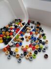 X50 Lego 1x1 Dots Solid Mixed Coloured Eg. Gold Red Blue Grey  