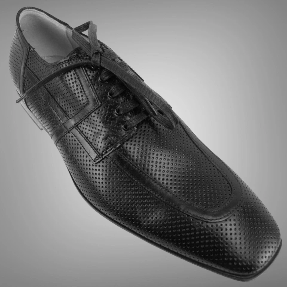 $650.00 ZAPATOS OXFORDS ITALIANOS PARA HOMBRE CESARE PACIOTTI CUERO PERFORADO EE. UU. 9.5 Foto 1 de 1