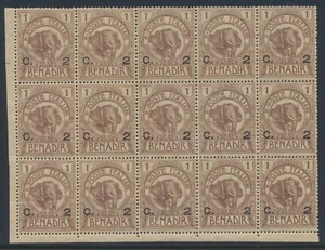 Somalilandia italiana Benadir 10 1907 Elefante bloque de margen recargado de 15 NH - Imagen 1 de 2