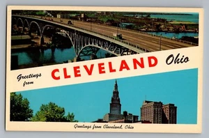 Grüße aus Cleveland Ohio Ohio Curt Teich Postkarte 1959 - Bild 1 von 2