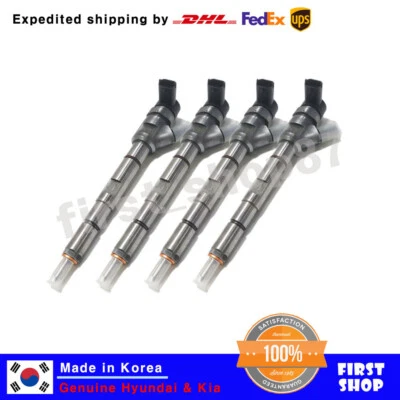 33800 2F300 New Bosch Diesel Fuel Injector 4PCS for Hyundai Kia iX35 Sportage - Image 1 of 4