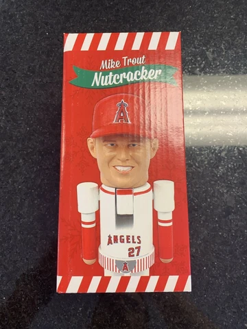 Los Angeles Angels Mike Trout Nutcracker Doll (not a bobblehead) New In Box Cover