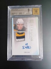 Brad Marchand The Cup Rookie Patch Auto BGS 9 Beckett /249 RPA 2009-10 Bruins