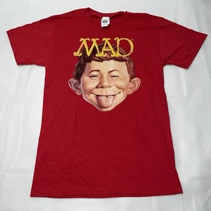 MAD Magazine Face Shirt Red Graphic Print Tee E.C Publications Size Small - Picture 1 of 5