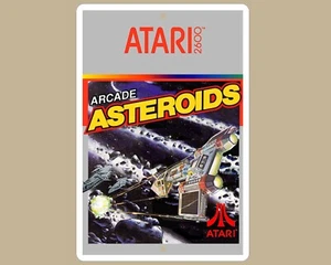 Retro Atari 2600 Arcade Asteroids Aluminum Reproduction Game Sign, 8X12 - Picture 1 of 4