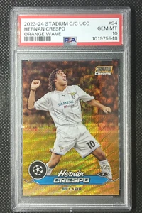 Hernan Crespo 2023-24 Topps Stadium Club Orange Wave #/25 PSA 10 Lazio - Imagen 1 de 2