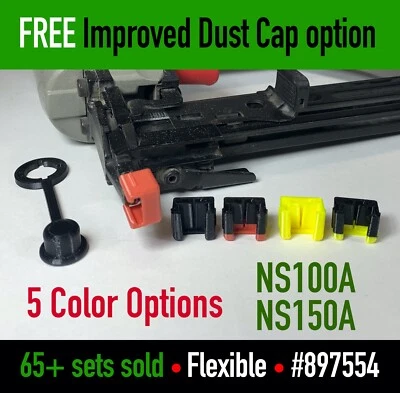 Cojín de nariz grapadora de cable Porter paquete de 4,8,12 para NS100A NS150A reemplaza #897554 Foto 1 de 4