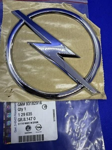 Opel Logo Badge Emblem Tailgate Zafira B Astra H Estate 93182916 Original New - Picture 1 of 17