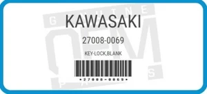 OEM Kawasaki BLANK key 27008-0069 - Imagen 1 de 1