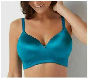 Breezies Shine Contour Wirefree T-Shirt Bra-Teal-44DDD-NEW-A309018 - Picture 1 of 3