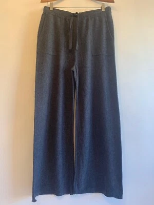 PANTALONES/PANTALONES/LOUNGEWEAR MUJER MAGASCHONI 100 % CACHEMIR TALLA L GRIS BOLSILLOS Foto 1 de 4