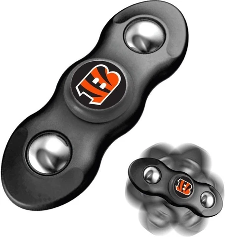 New 2 in 1 NFL Cincinnati Bengals Flik Fidget Spinner and Rollng Fidget Balls Cover