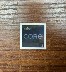 1x Intel Core i3 Holographic Desktop / Laptop sticker label (NEW) - Picture 1 of 2