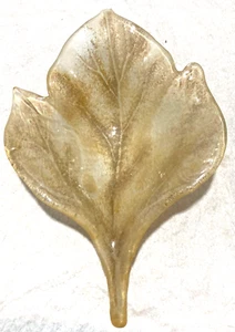 MURANO GLASS LEAF, HANDMADE, H 310mm, FOR DECORATIONS OR SCONCES - Picture 1 of 2