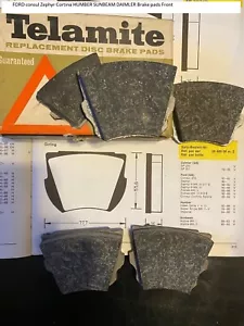 FORD consul Zephyr Cortina HUMBER SUNBEAM DAIMLER Brake pads Front - Foto 1 di 2