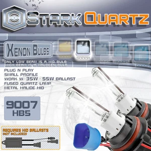 35W / 55W Xenon HID Bulbs High Low Beam Head Light - 9007 Replacement 5000K (B) - Picture 1 of 3