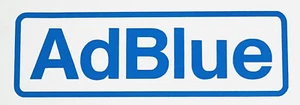 2x AdBlue Vinyl Decals 80mm x 26mm Car Van Diesel - Bild 1 von 1