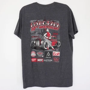 2018 Cherry City Bombers Rust-O-Rama Autoshow Herren grau T-Shirt Größe L Salem OR - Bild 1 von 10