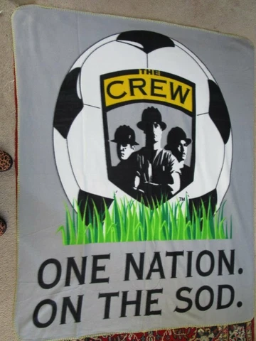 MLS Champs Columbus Crew Soccer Throw 40" x 60" One Nation On The Sod EUC Cover