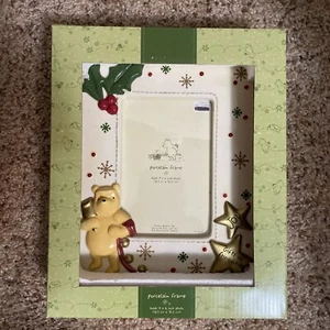 Winnie Puuh Porzellan Fotorahmen hält ein 4x6" Foto - Bild 1 von 2