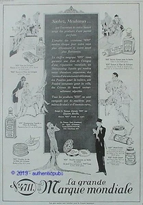 PUBLICITE 4711 EAU DE COLOGNE SACHEZ MESDAMES POUDRE SAVON DE 1929 FRENCH AD PUB - Imagen 1 de 1